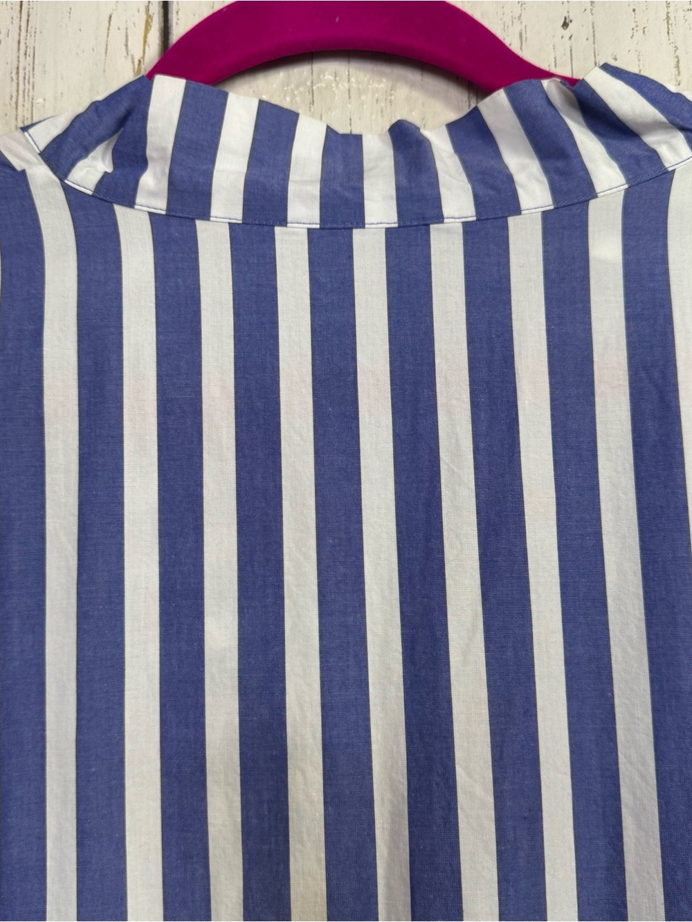 J.Crew Blue White Stripe Cotton Poplin Maxi Dress Belted Coastal Preppy Nautical - Picture 10 of 16